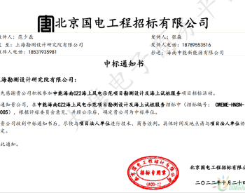 中标 | 海南120万千瓦海上风电项目开标