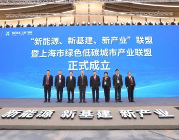 “新能源、新基建、新产业”联盟暨上海市绿色低碳城市产业联盟成立