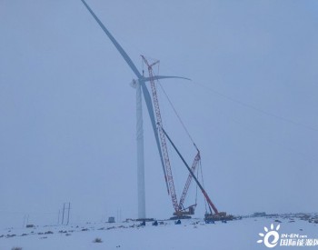大唐瓜州北大桥第六风电场C区风电项目风机吊装圆满完成