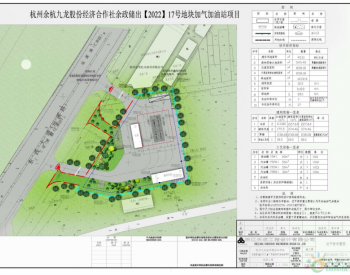 关于对浙江省杭州市余杭区17号地块加气<em>加油站</em>项目方案设计进行公示的说明