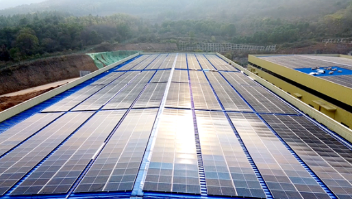 湖南永州双牌园区首批屋顶分布式光伏发电项目并网发电