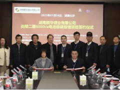 湖南顺华锂业和中冶长天签订电池级碳酸锂生产线EP