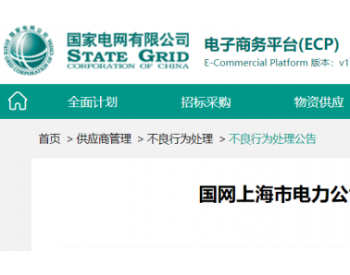 国网<em>上海电力</em>、山西电力发布不良行为通报 共涉及18缆企