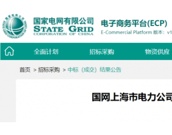 中标 | <em>国网上海</em>市电力公司2023年第一次配网物资协议库存招标采购的中标结果公告