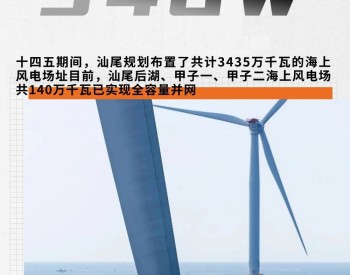 广东汕尾市十四<em>五规划</em>新建34GW海上风电！