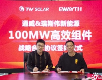通威与瑞斯伟新能源签署100MW高效<em>组件供应</em>协议