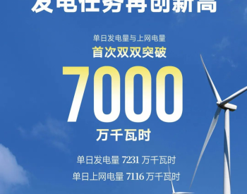 首次双双突破70000000千瓦时！