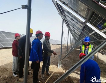 中国电建甘肃酒泉东洞滩200兆瓦光伏发电项目开展质量专项检查活动