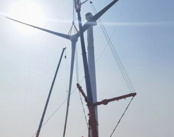 36MW！河北海港区大清河风电场项目首台风机顺利完成吊装