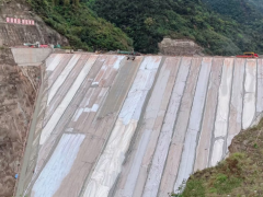 重庆蟠龙抽水蓄能电站下水库大坝浇筑完成