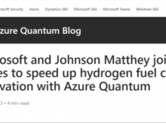 微软将运用量子云<em>计算</em>加速氢燃料电池的发展？