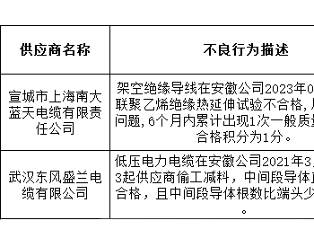 国网安徽、上海电力发布5月不良<em>行为</em>通报 共涉及3缆企