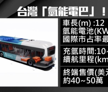 台湾首辆氢能巴士下线 力拼明年量产
