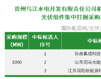 中标 | 华电1GW组件集采项目定标：<em>协鑫</em>、润马、润阳入围！