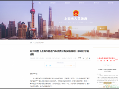 上海：调整汽车消费补贴细则，<em>个人</em>一次性可获得1W元补贴！