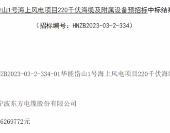 中标 | “高光”时刻！这家公司中标多个海上风电项目