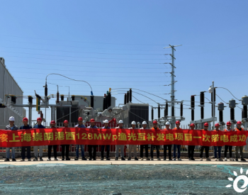 中国能建江苏院总承包的上海市崇明区港西镇128兆瓦渔光互补光伏发电项目首批并网