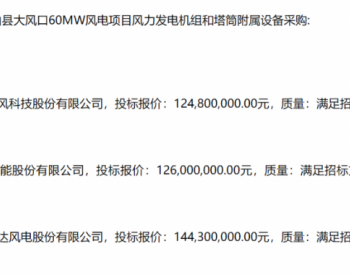 中标 | 三峡能源2个风电项目候选人公示