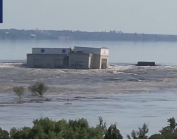 俄媒：卡霍夫卡水电站大坝遭破坏 已坍塌近半