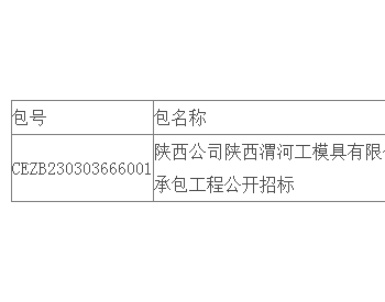 招标 | 陕西公司陕西渭河工模具有限公司1.3266MWP分布式光伏发电项目EPC总承包工程公开招标中标结果公告