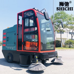 沃驰公园工厂物业保洁全封闭驾驶式扫地机V-S10