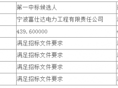 中标 | 浙江公司温州公司梅屿新型储能电站运行维护项目公开招标中标候选人公示