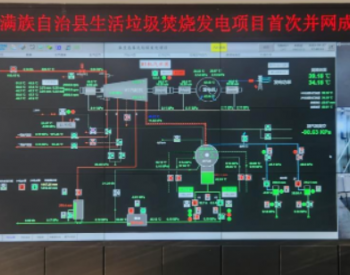山东青龙满族自治县生活垃圾焚烧发电项目首次并网