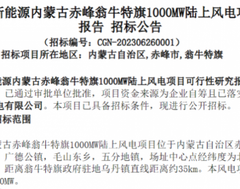 1000MW！<em>中广核</em>又一风电项目启动招标