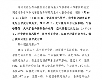 河北省空气质量预测报告(<em>周报</em>)2023年第29周