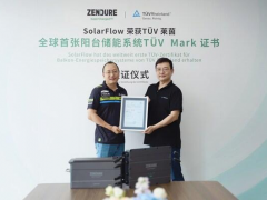 <em>Zendure征拓</em>阳台储能系统SolarFlow获颁发TÜV莱茵型式认证证书