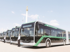 中国造<em>新能源客车</em>在哈萨克斯坦交付使用