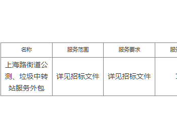 中标 | 江西明法招标有限公司关于上海路街道公厕、垃圾<em>中转站</em>服务外包结果公示