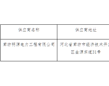 中标 | 河北县政府院内<em>变压器</em>增加第二路电源工程竞争性磋商中标公告