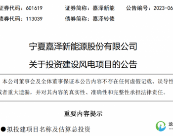 33.51億元！這家公司投建4個風電項目