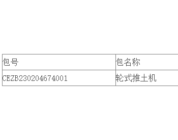 中标｜雁<em>宝能</em>源宝日希勒能源2023年5月轮式推土机采购公开招标中标结果公告