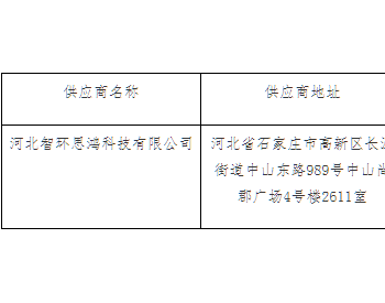 中标 | 河北井陉县<em>大气污染防</em>治精细化管控项目中标公告