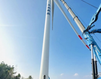 贵州万<em>山区</em>鱼塘乡风电项目第一台风机吊装顺利完成