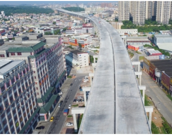 广东中开高速公路项目隆兴南路分离式立交桥完工