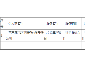 中标 | 江苏某部垃圾清运项目<em>成交公告</em>