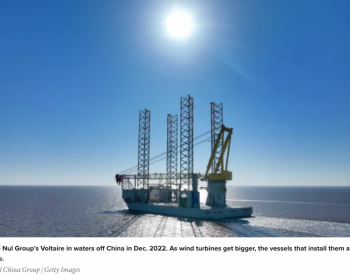 英国建造海上风电场的安装船“伏尔泰”号是中国造！