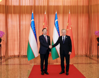 乌兹别克斯坦总统米尔济约耶夫会见中国国家电网公司董事长<em>辛保安</em>