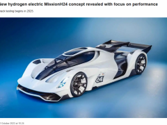 最大功率300kW, 储<em>氢罐</em>70MPa, 时速320km/h, 氢燃料电池赛车MissionH24概念版发布