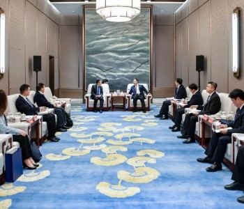 大唐集团邹磊与新加坡能源电网公司总裁洽谈合作