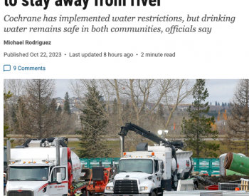 加拿大<em>卡尔加里</em>卡城上游弓河遭遇污水管破裂的严重污染