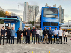 中国汽研助力香港完成首台氢能源巴士以及首批加氢站安全验收