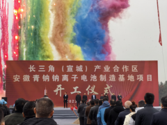 上海建旗承建的安徽青钠<em>钠离子电池</em>制造基地EPC项目举行奠基仪式