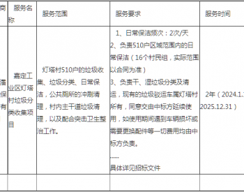 中标 | 上海<em>嘉定</em>工业区灯塔村垃圾分类收集项目中标公告