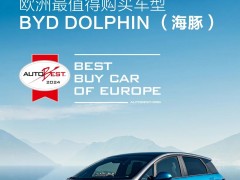 比亚迪海豚荣膺AUTOBEST“2024年欧洲最值得购买汽车”大奖