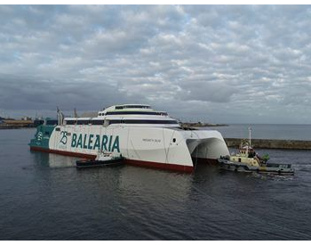 Armon船厂为Baleària建造第二艘LNG动力高速双体客滚船下水