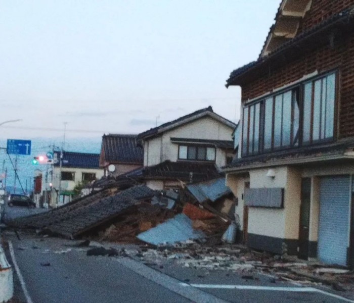<em>地震</em>导致日本石川县依然有近三万户陷入停电危机